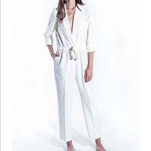 Erin Fetherston Tous Les Jours white jumpsuit xs
